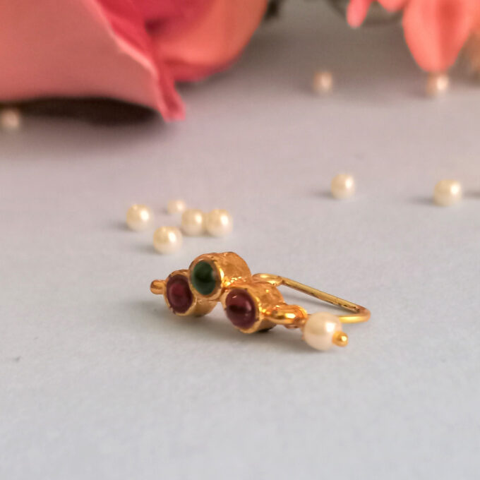 Press Style/ Clip on Nose pin