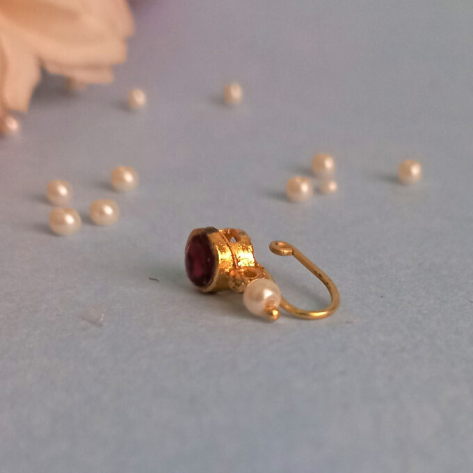 Press Style/ Clip on Nose pin